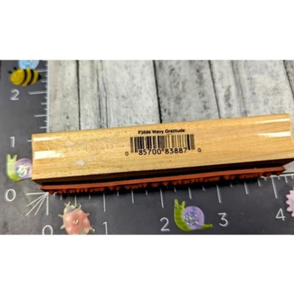 Hero Arts Wavy Gratitude F3586 Thanks Rubber Stamp Wood #A81